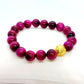 Pink Tiger Eye Stone Bracelet in 10mm Stones