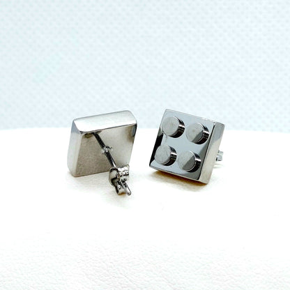 Lego Earrings - Stainless Steel
