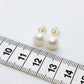 Natural White Pearl Stud Earrings - 8mm - Sterling Silver