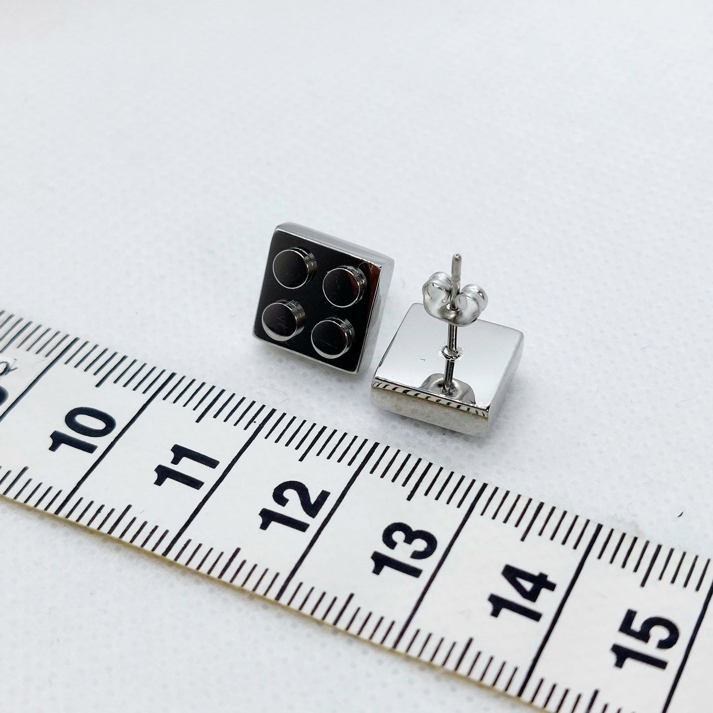 Lego Earrings - Stainless Steel