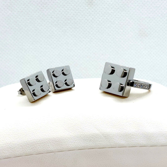 Lego Earrings - Stainless Steel