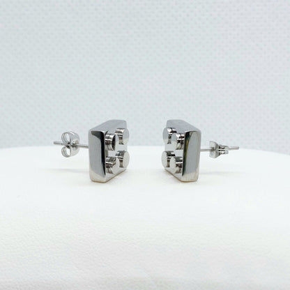 Lego Earrings - Stainless Steel