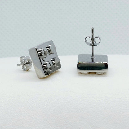Lego Earrings - Stainless Steel