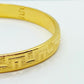 Stainless Steel Bangle - Bracelet - Gold Plated