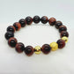 Dark Red Tiger Eye Bracelet with 10mm Stones