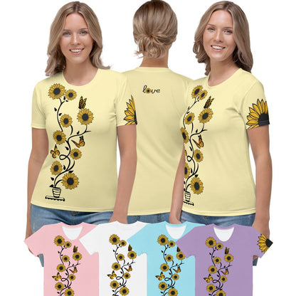 Sunflower and Love Premium TShirt - Women