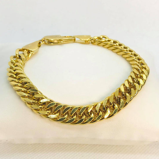 Stainless Steel Chain Bracelet Gold Plated