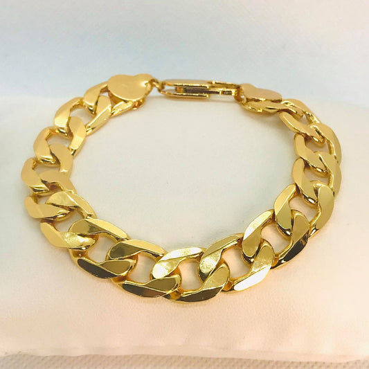 Stainless Steel Chain Bracelet Gold Plated