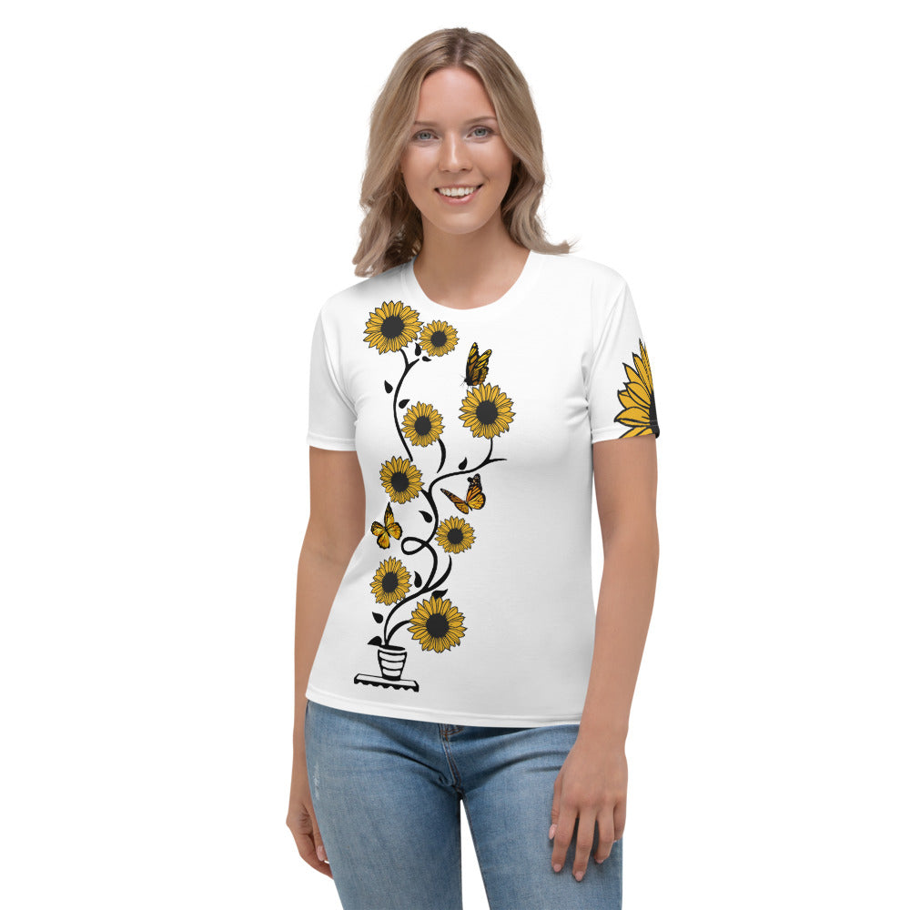 Sunflower and Love Premium TShirt - Women