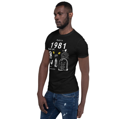 Made in 1981 TShirt - Unisex