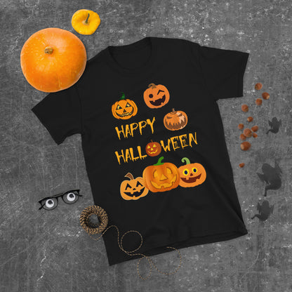 Happy Halloween Pumpkin TShirt - Unisex - Halloween