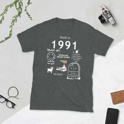Made in 1991 TShirt - Unisex