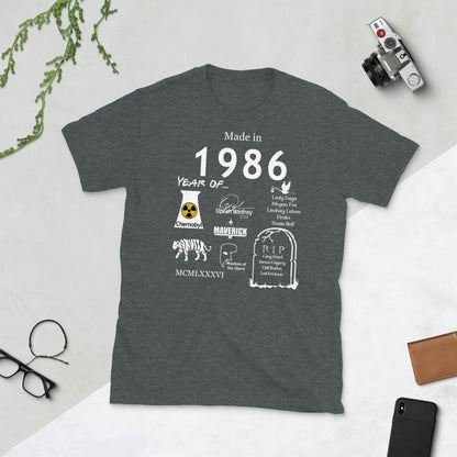 Made in 1986 TShirt - Unisex