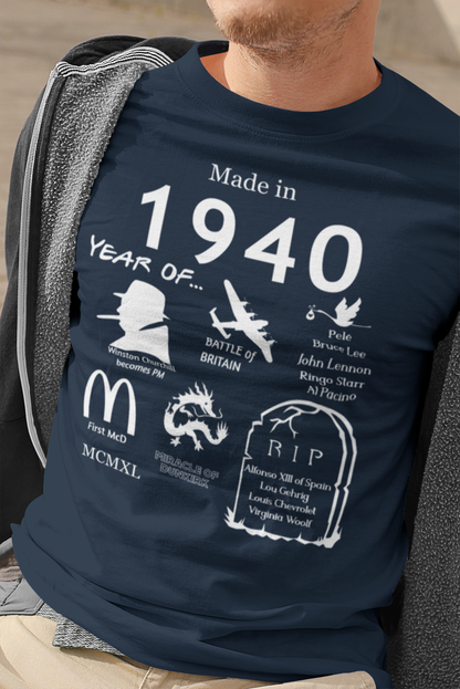 Made in 1940 TShirt - Unisex