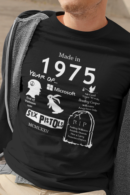Made in 1975 TShirt - Unisex