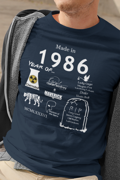 Made in 1986 TShirt - Unisex