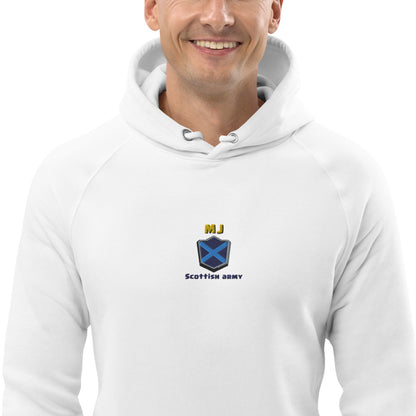 Scottish Army Embroidered Premium Hoodie with Handle - Unisex